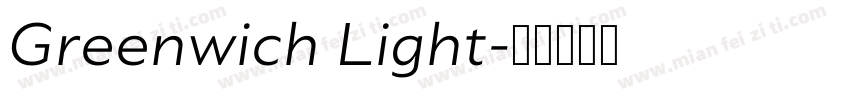 Greenwich Light字体转换